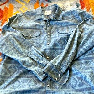 Lucky Brand men’s LS native / Cowichan print shirt XL